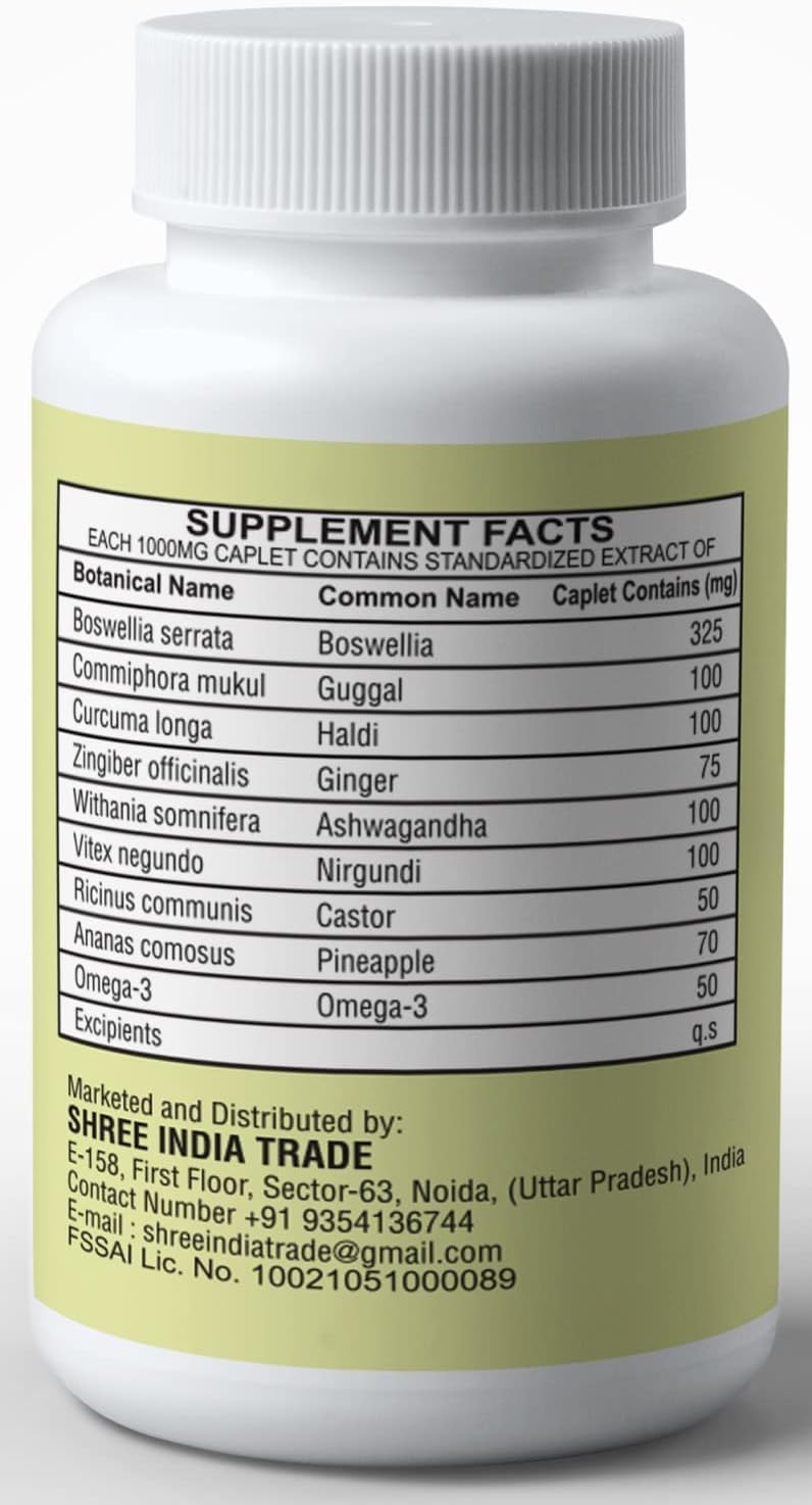 AYURVEDASHREE Ortho Vatika Joint Support - 60 Caplets - image 6