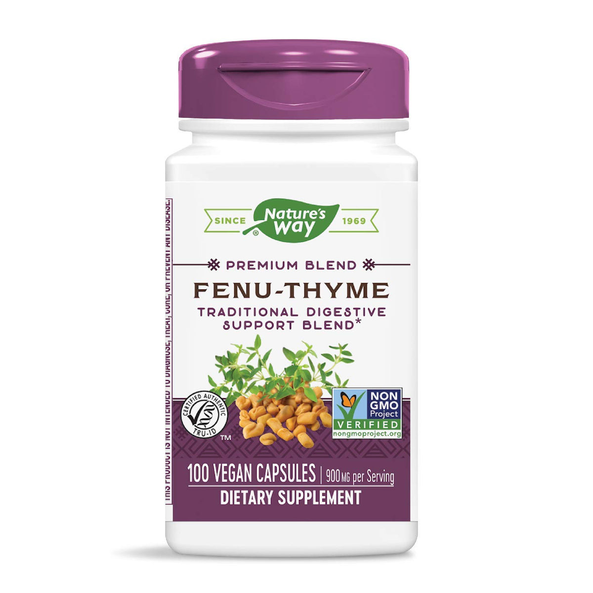 Nature's Way Fenu-Thyme Digestive Support - 100 Vegetarian Capsules - image 4