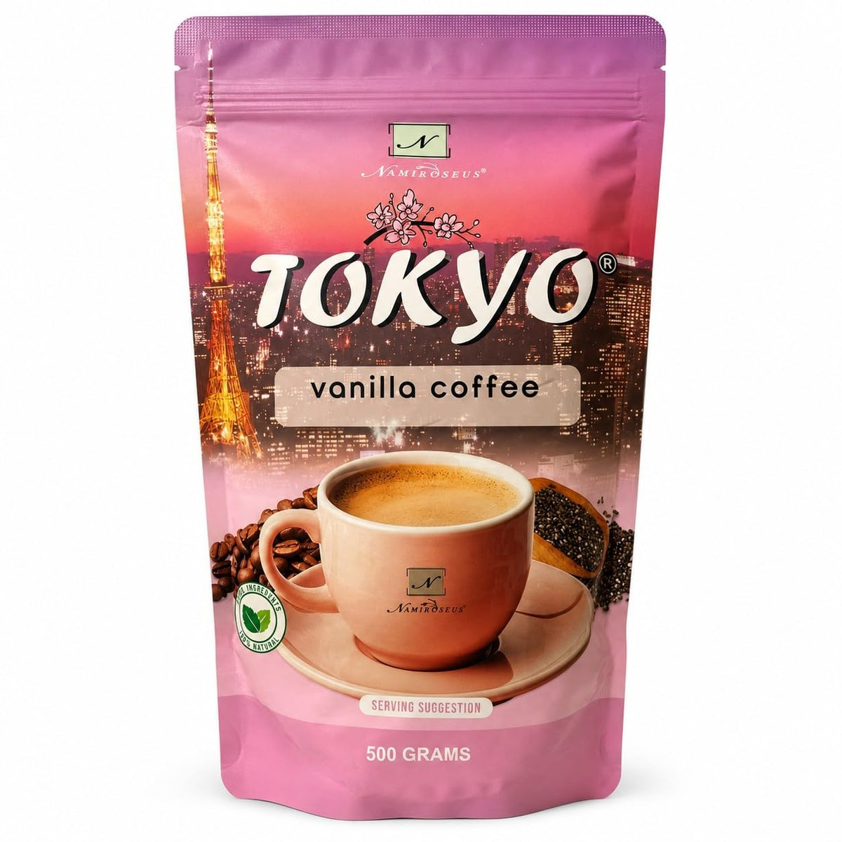Namiroseus TOKYO Vanilla Coffee with Green Coffee Extract - 10 Sachets