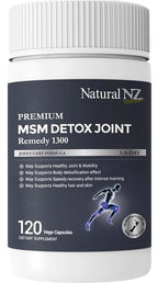 Natural NZ Premium MSM Detox Joint Remedy 1300 120 Capsules