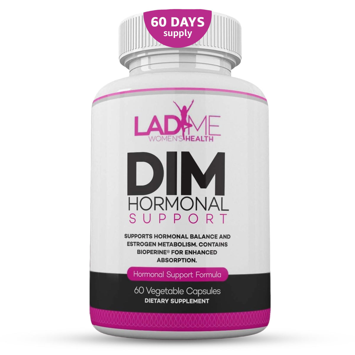 LadyMe DIM Supplement 150mg for Women Hormone Balance - 60 Capsules