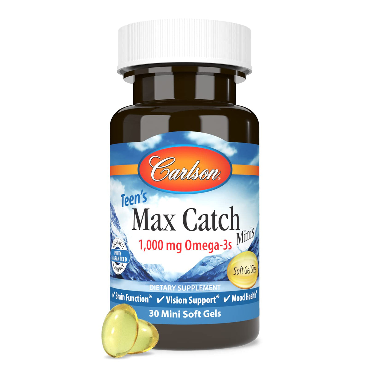 Carlson Teen's Max Catch Minis Omega-3 1000 mg - 30 Softgels - image 5