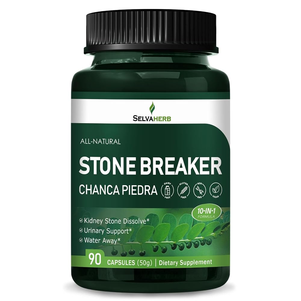 Selvaherb Stone Breaker Chanca Piedra Capsules Urinary Support - 90 Count