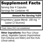 R-Garden Lipase Formula - 180 Capsules - image 2