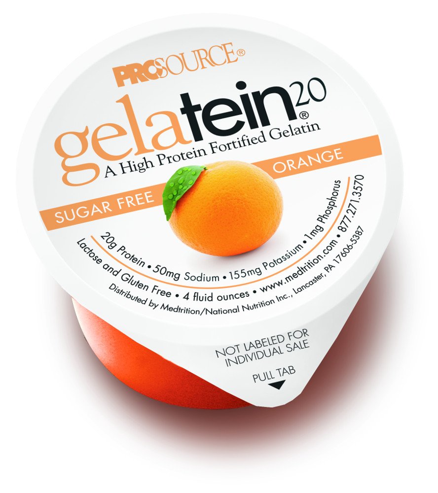 Gelatein 20 Orange Hydrolyzed Protein - 36 Cups
