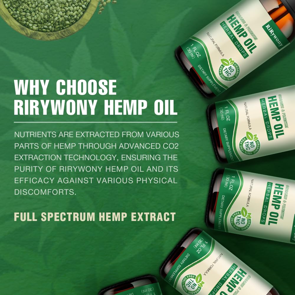 RiRywony Health Hemp Oil Omega 3-6-9 - 3 Pack - image 2
