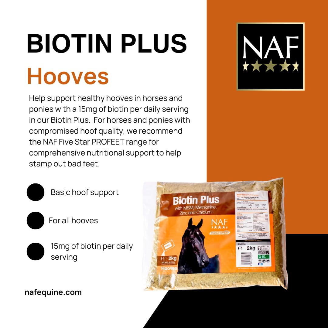 NAF Biotin Plus Hoof Health Powder - 2kg Refill - image 2