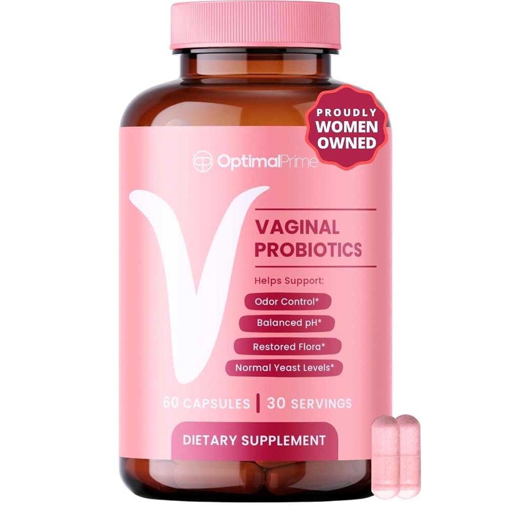 Optimal Prime Vaginal Probiotics with Cranberry & Prebiotics - 60 Capsules