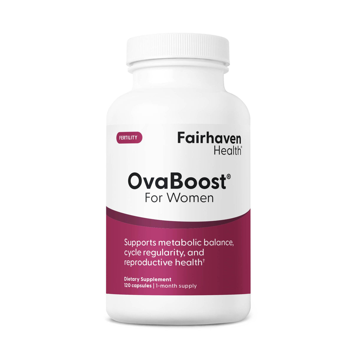 Fairhaven Health OvaBoost for Women Fertility Supplement - 120 Capsules