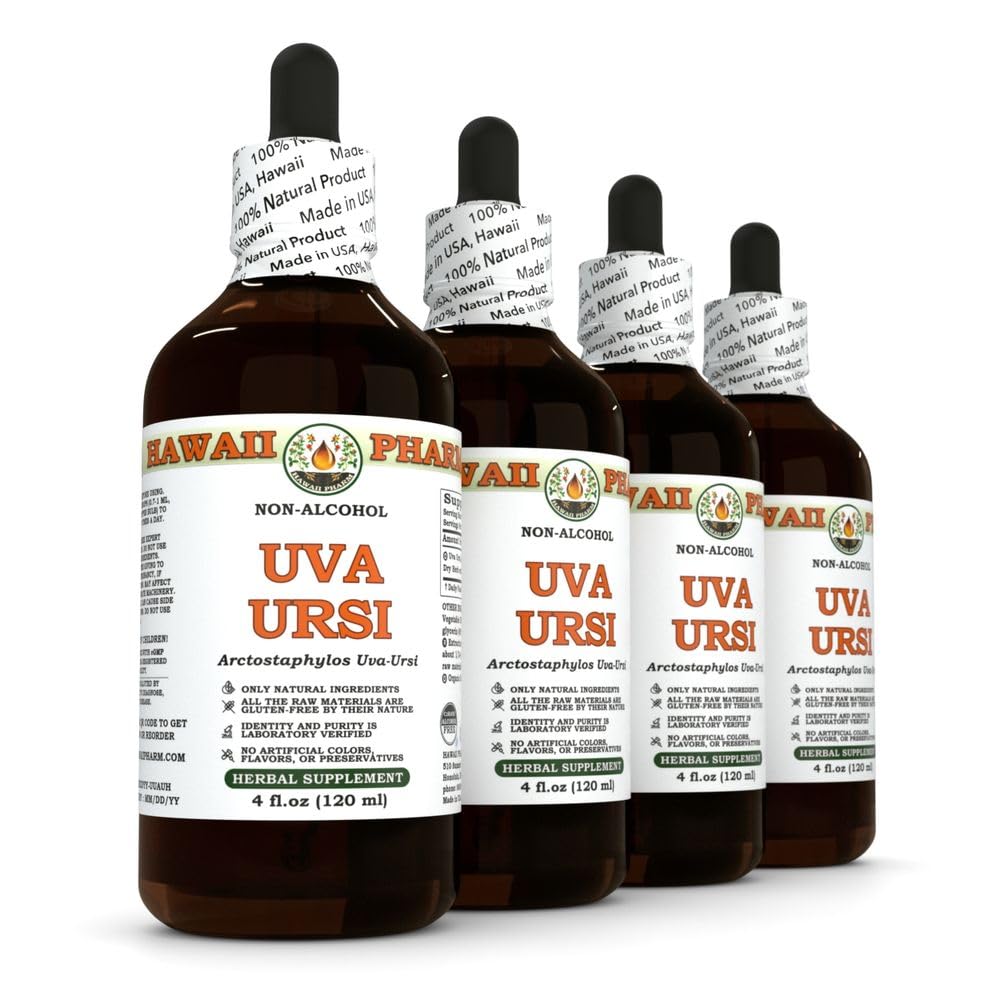 Hawaii Pharm Uva Ursi Herb Alcohol-Free Extract - 4 fl oz, 4-Pack - image 3