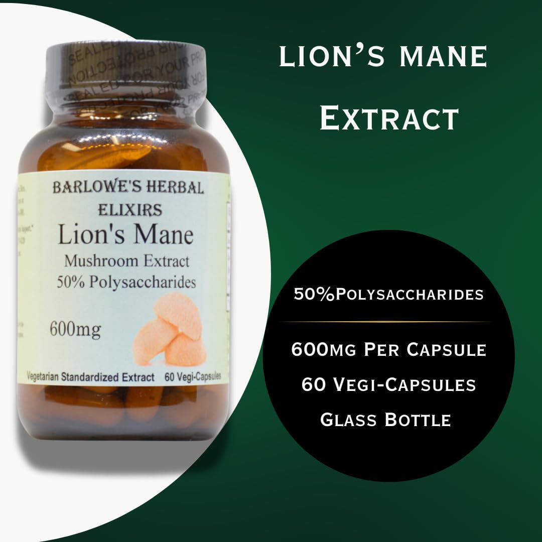 Barlowe's Herbal Elixirs Lion's Mane Mushroom Extract for Cognition - image 4