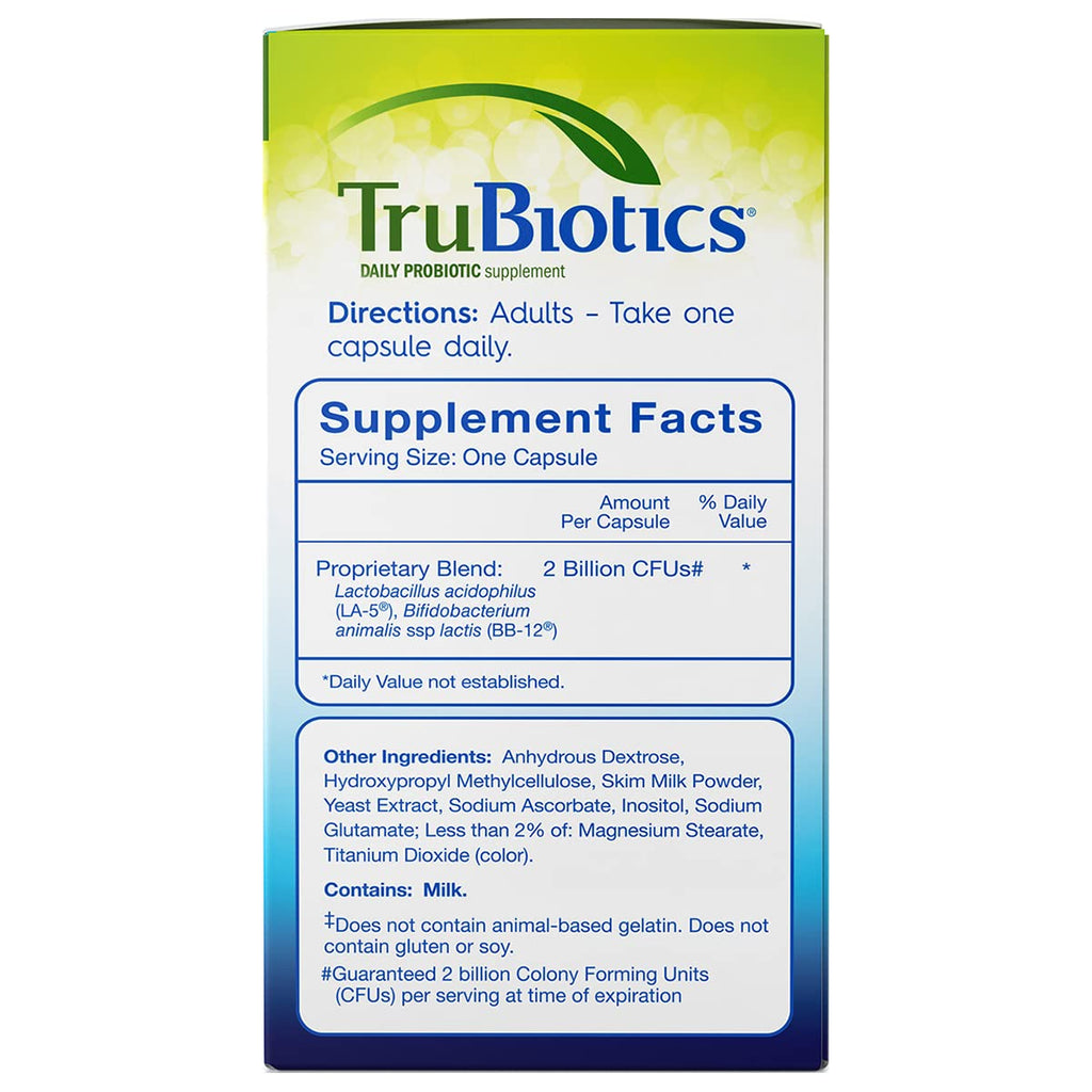 TruBiotics Daily Probiotic Digestive & Immune Support - 30 Capsules - image 3