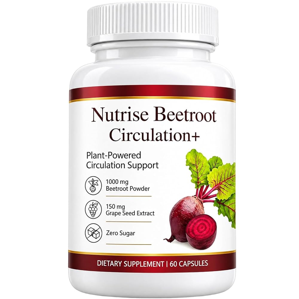 Nutrise Beetroot Capsules with Grape Seed Extract - 60 Capsules