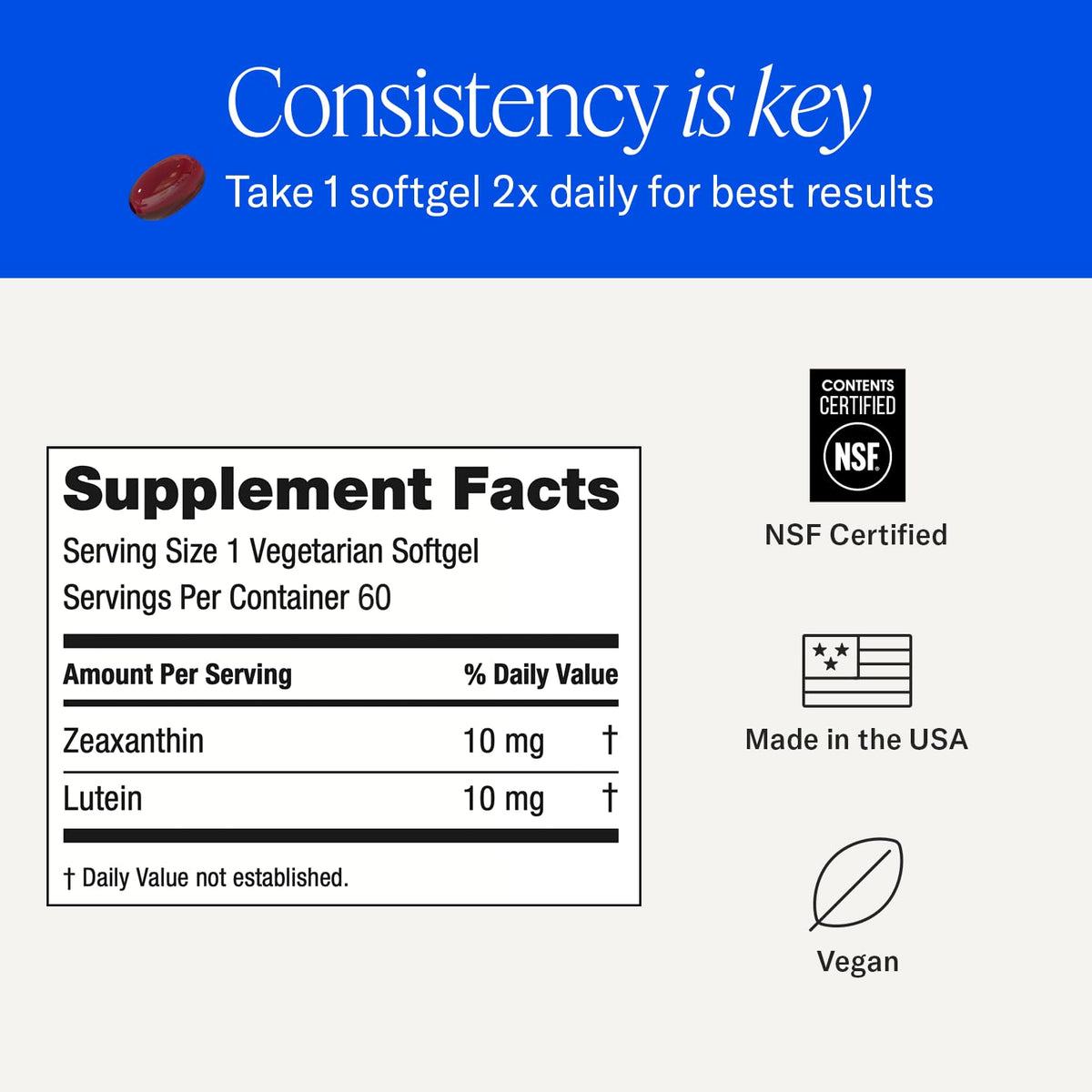 EyePromise Zeaxanthin + Lutein Eye Health Supplements - 60 Softgels - image 6