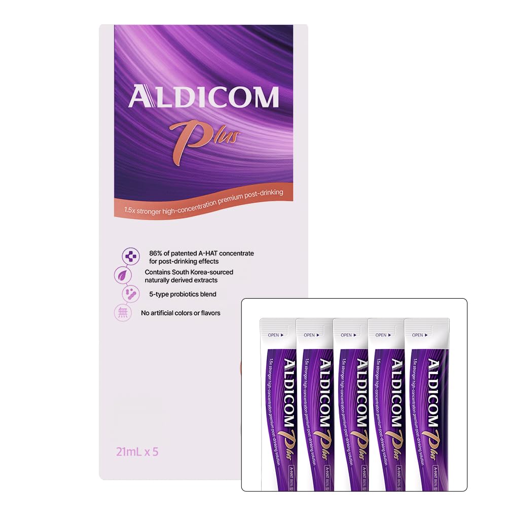 ALDICOM Plus Liquid Stick Pack Extra Strength - 5 Pack