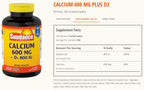 Sundance Calcium 600 mg + Vitamin D3 800 IU - 200 Caplets - image 4