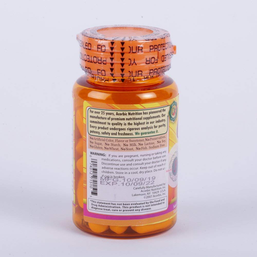 Acorbic Vitamin C 1000 mg - 30 Tablets - image 2