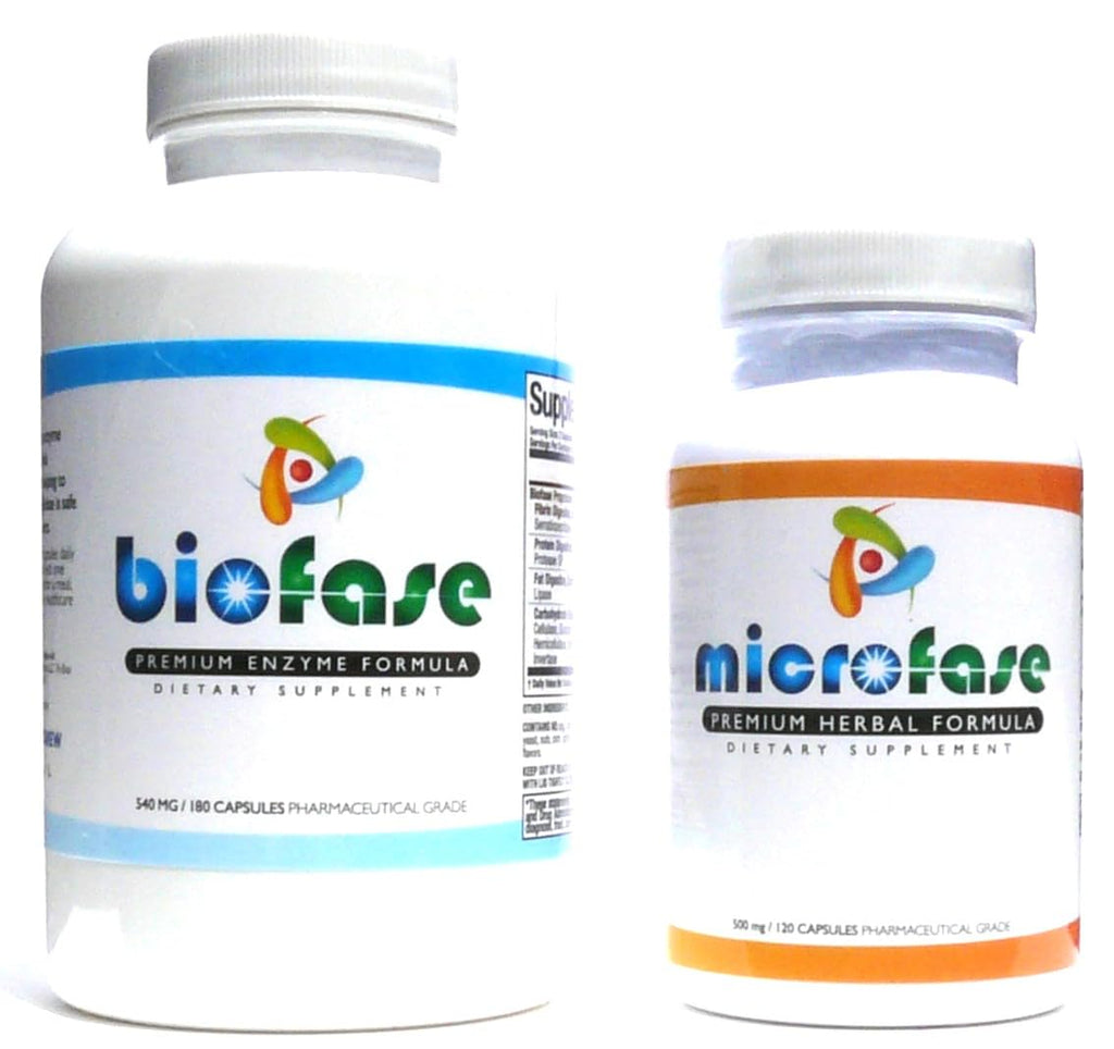 Biofase Enzymes & Microfase Herbal Kit - 180 & 120 Capsules