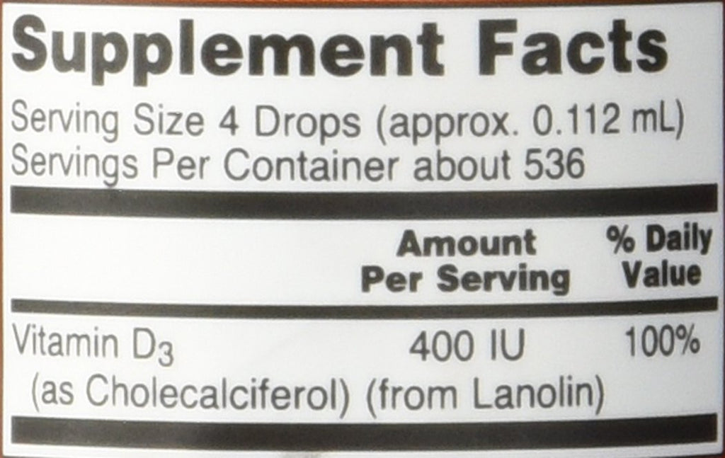 Now Foods Vitamin D3 Liquid - 2 Pack (4 fl oz) - image 2