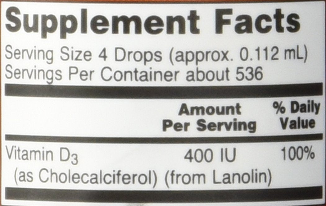 Now Foods Vitamin D3 Liquid - 2 Pack (4 fl oz) - image 2