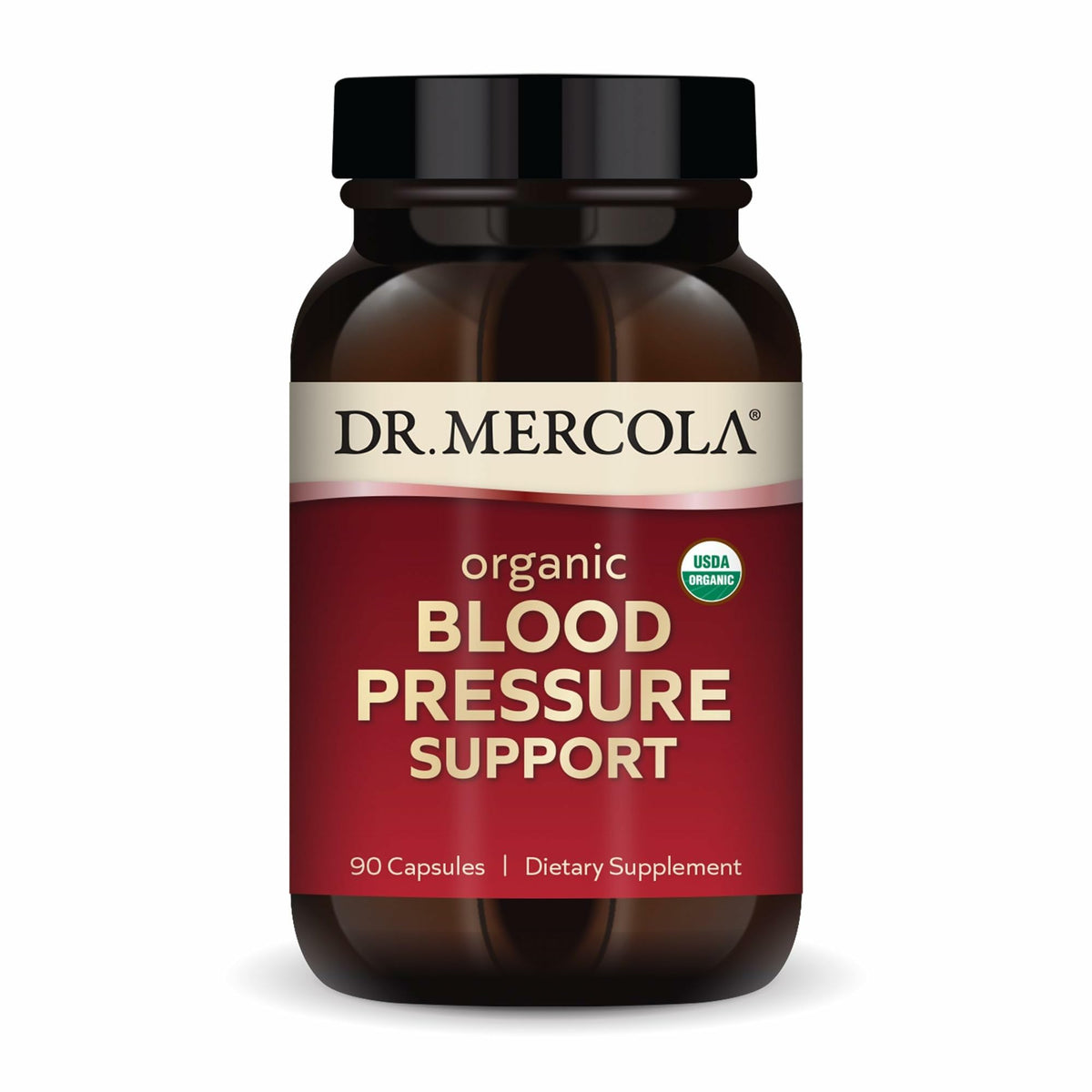 Dr. Mercola Organic Blood Pressure Support, 90 Capsules (90 Servings)