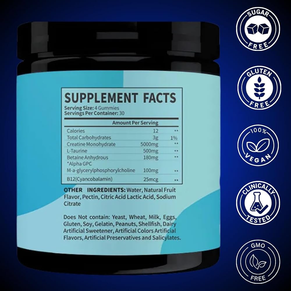 Arause Creatine Monohydrate Gummies 5000mg - 120 Count - image 4