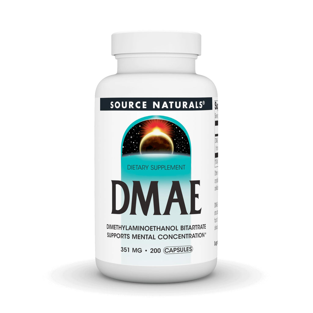 Source Naturals DMAE 351 mg Mental Concentration - 200 Capsules