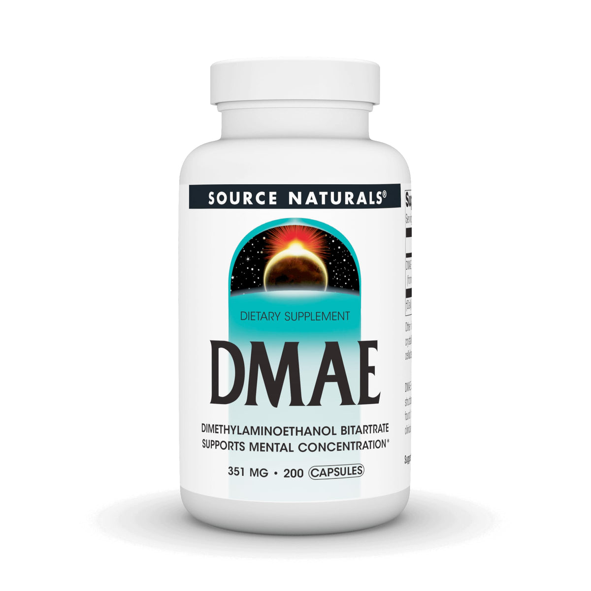 Source Naturals DMAE 351 mg Mental Concentration - 200 Capsules