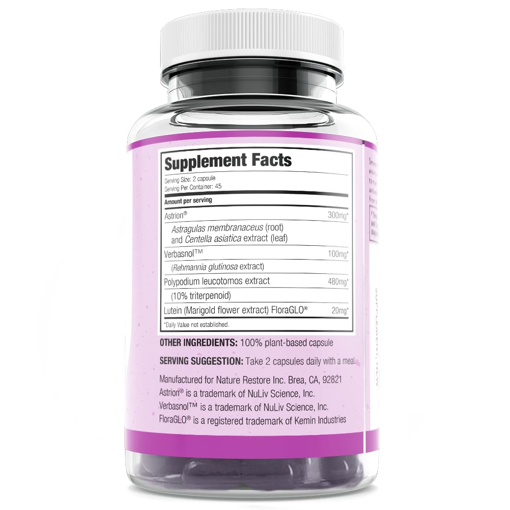 Nature Restore SmarterSkin Polypodium Leucotomos Skin Defense - 60 Capsules - image 3