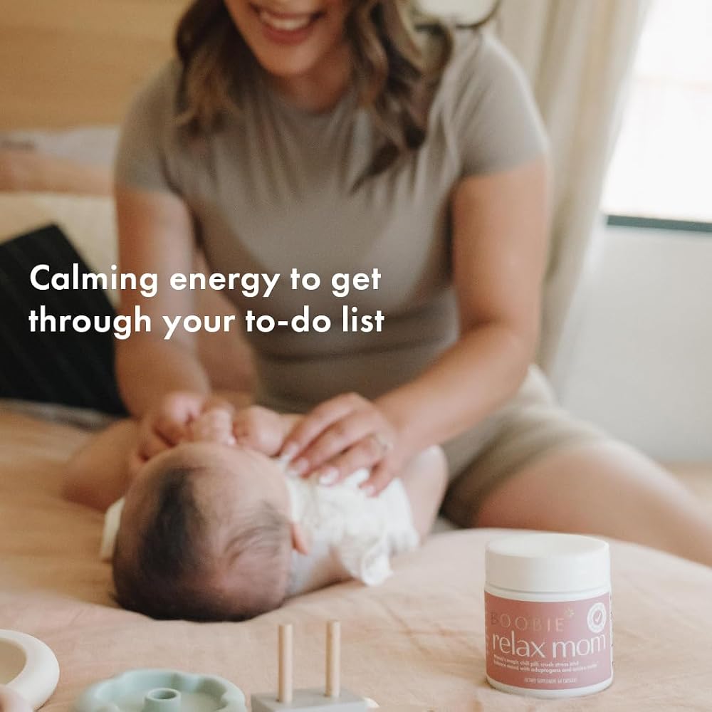 Boobie Relax Mom Pregnancy & Postpartum Stress Support - 60 Capsules - image 6