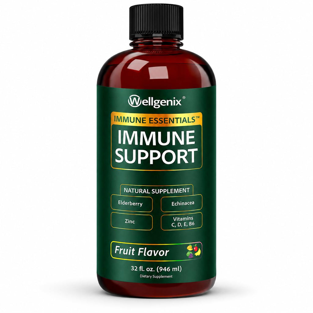 Wellgenix Immune Essentials Immune Support Liquid - 32 Fl Oz