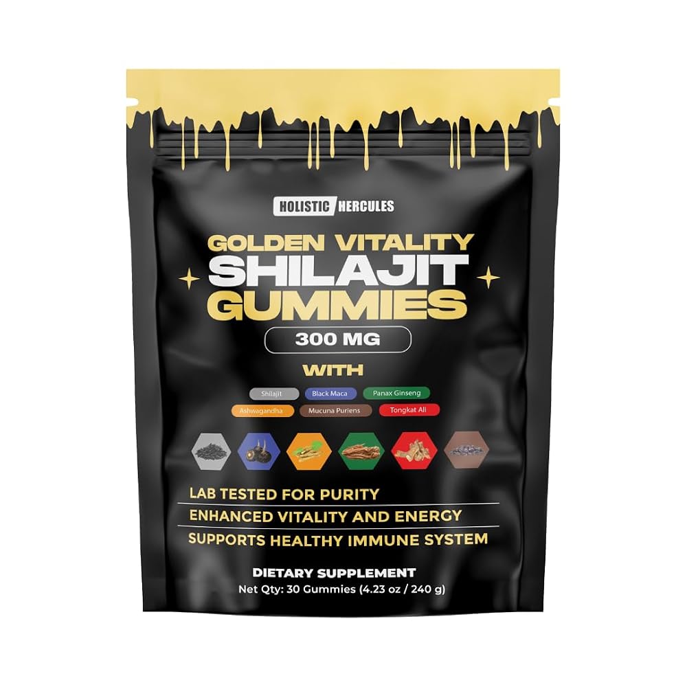 Holistic Hercules Himalayan Gold Shilajit Gummies - 30 Count