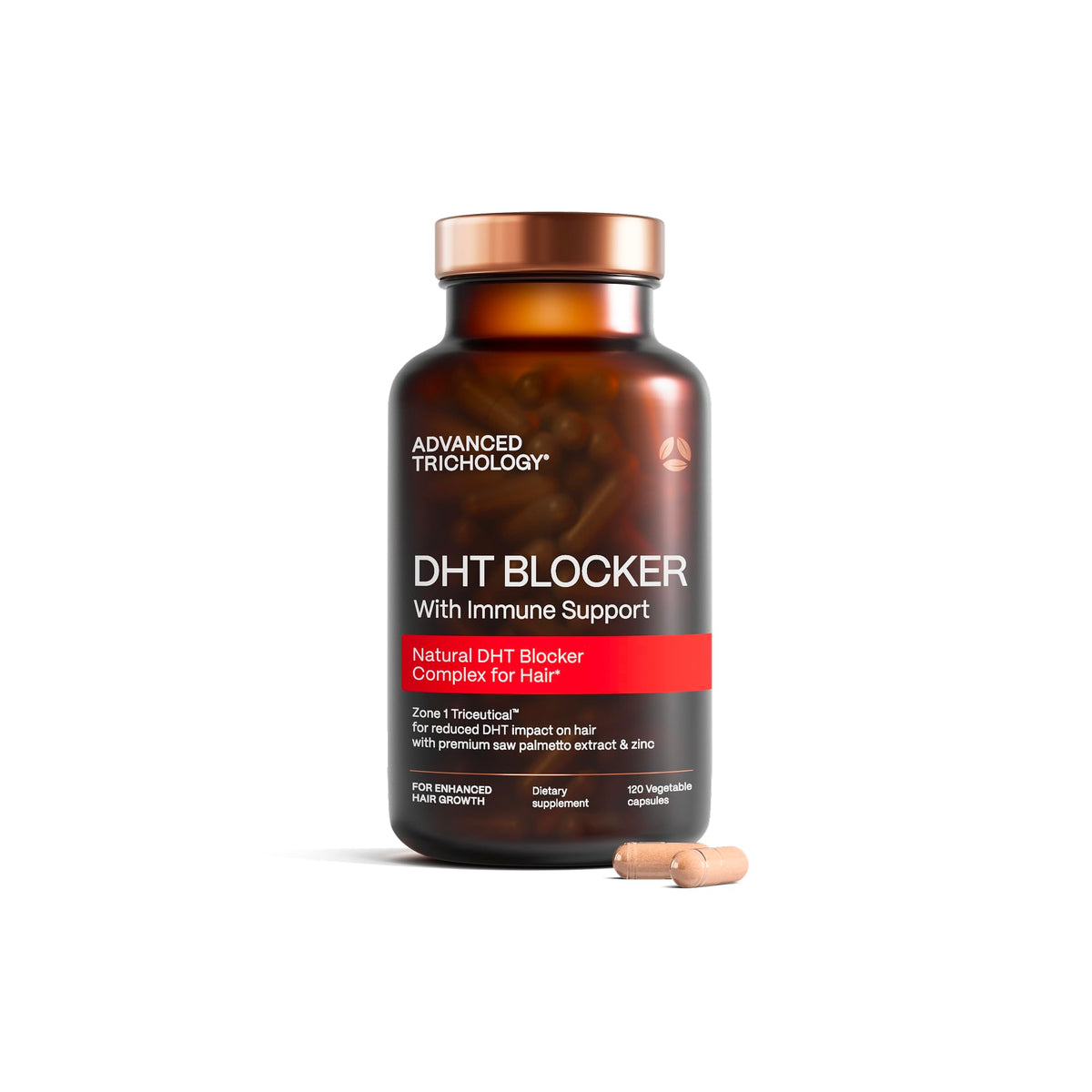 Advanced Trichology DHT Blocker Hair Growth Supplement - 120 Capsules