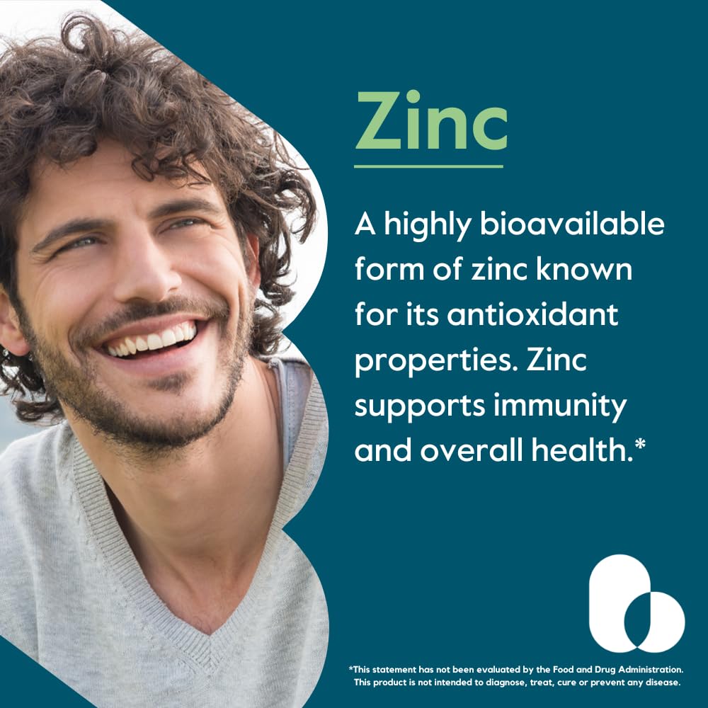 BESTVITE Zinc Chelate 50mg Immune Support - 240 Vegetarian Capsules - image 2