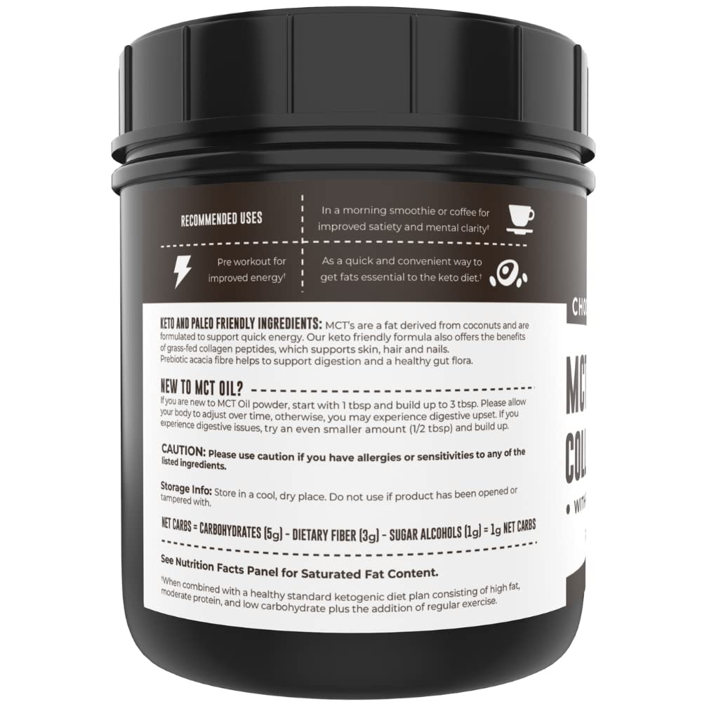 Left Coast Performance Keto MCT Powder + Collagen + Prebiotic Acacia