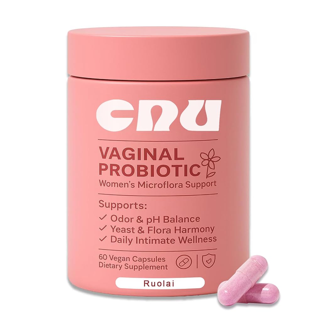 Ruolai Women's Vaginal Probiotics pH Balance - 60 Capsules