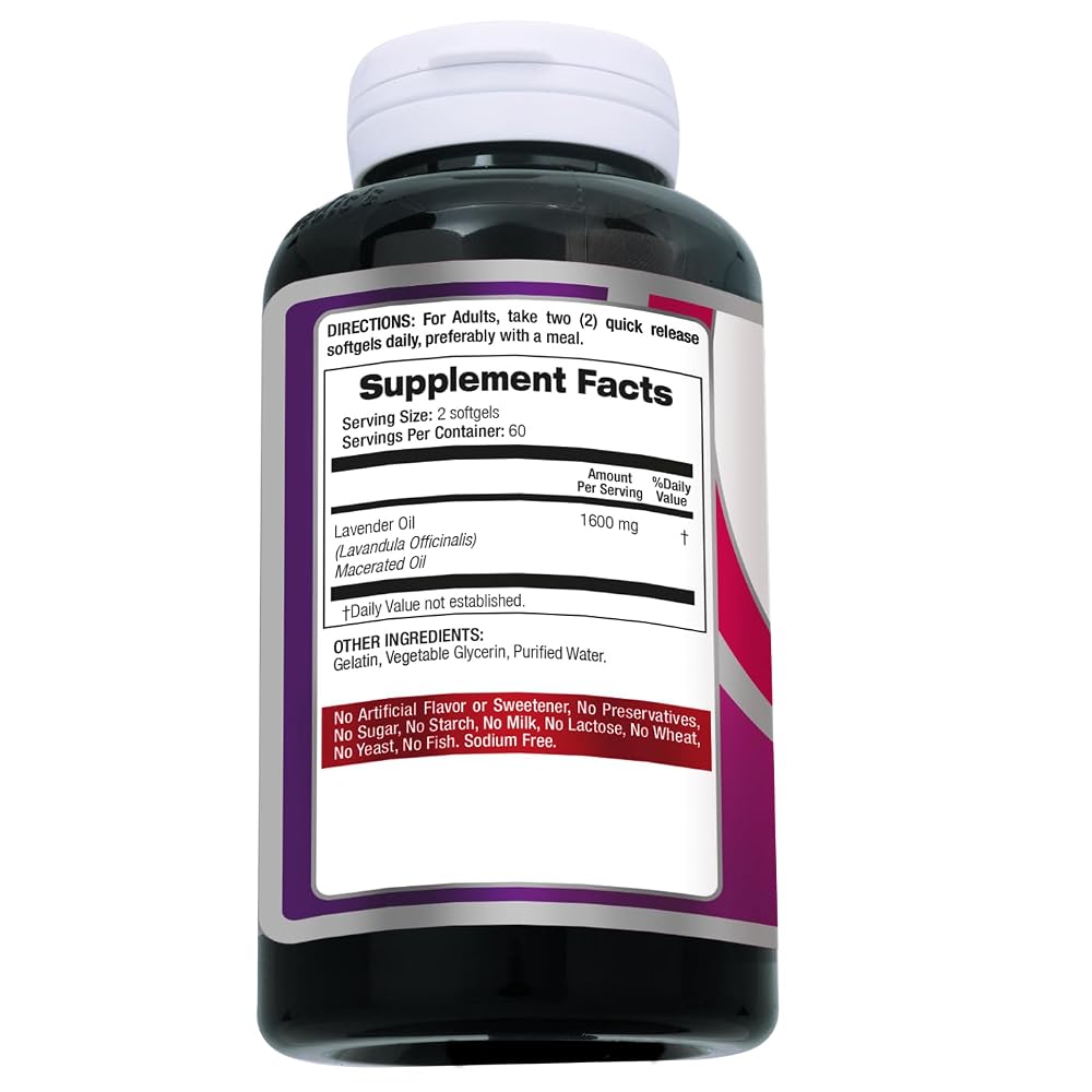 FITO MEDIC'S Lavender Pills 1600 mg - 120 Softgels - image 9