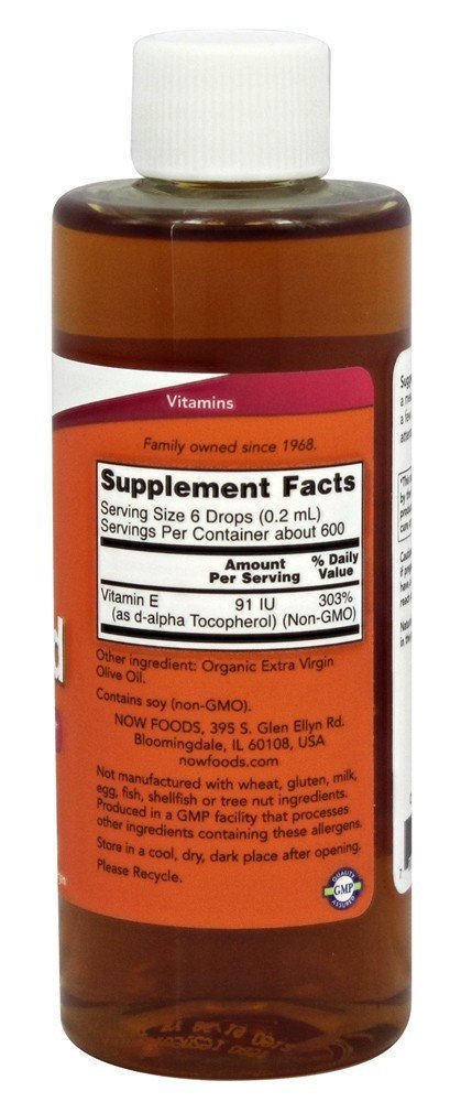 Now Foods Vitamin E Liquid 54600 IU - 4 Fl Oz - image 2