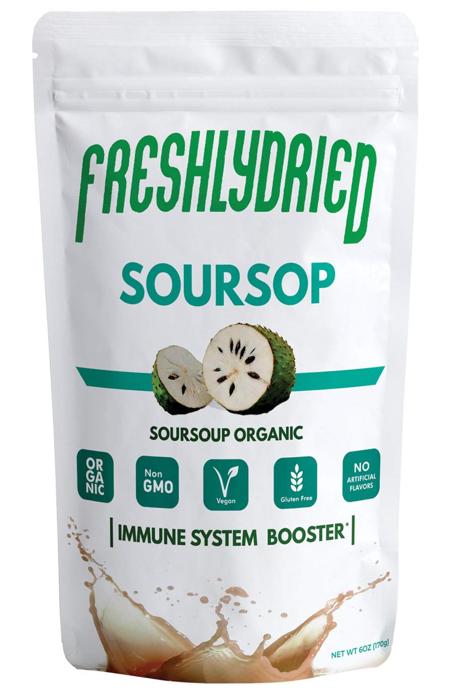 Freshlydried Concentrated Soursop Graviola Powder - 6 Ounces