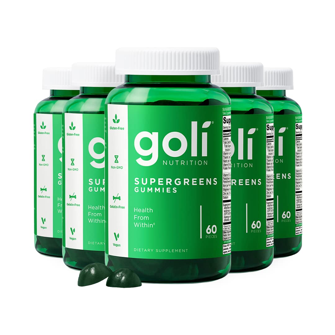 Goli Gummy Supergreens Vegan, Glutenfree Bottle