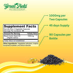 Greenfield Nutritions Black Seed Oil Immune Support - 90 Capsules - image 5