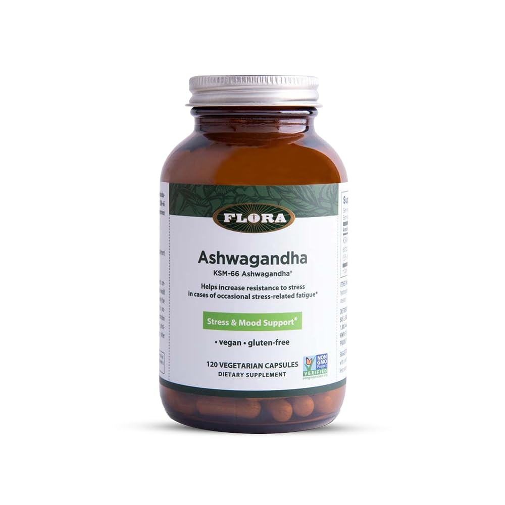 Flora Health Ashwagandha Root KSM-66 300mg - 120 Vegetarian Capsules