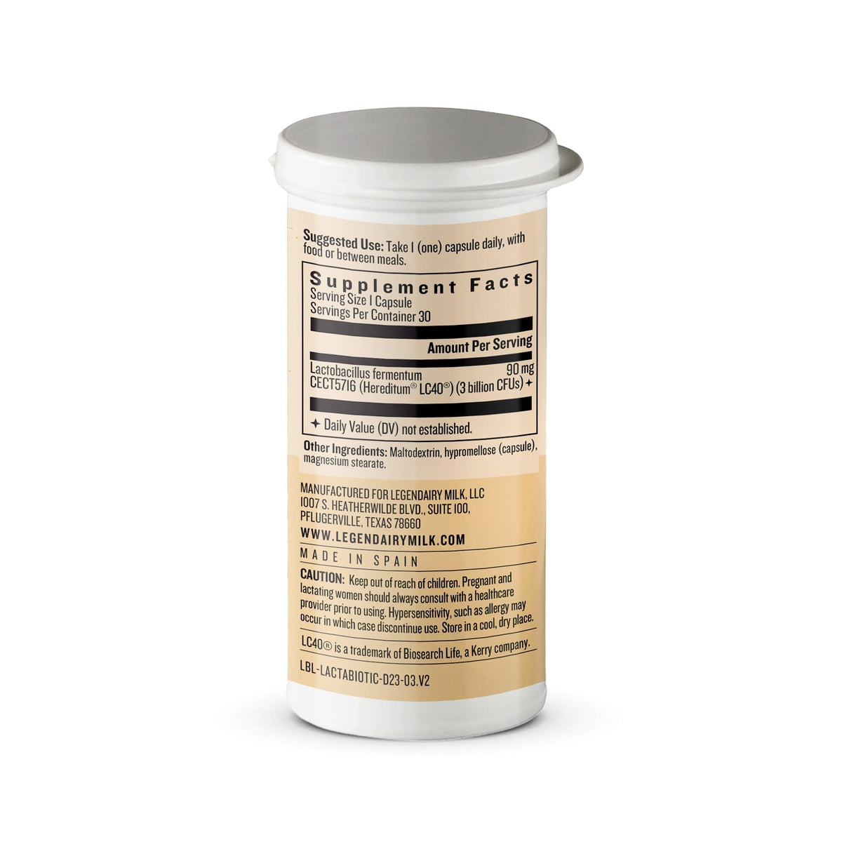 Legendairy Milk Lacta-Biotic Breastfeeding Probiotic - 30 Capsules - image 4