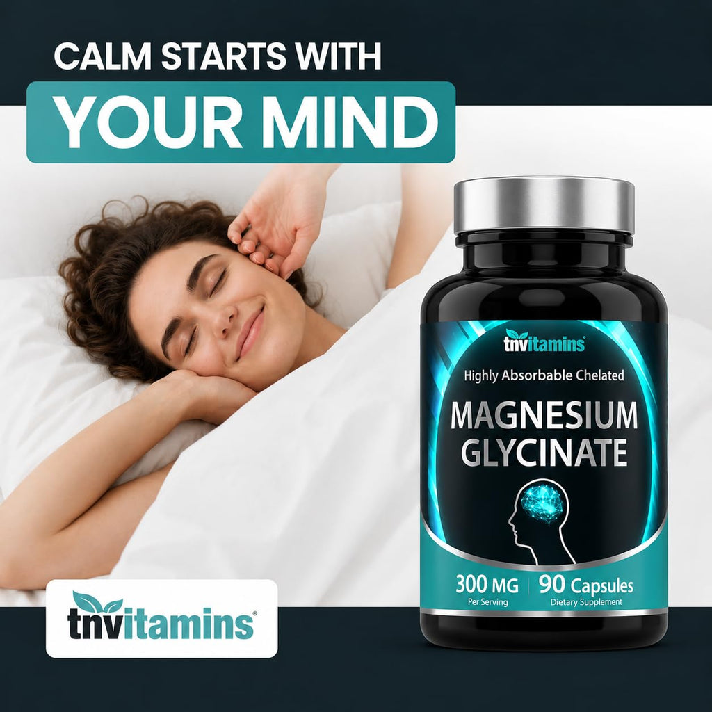 tnvitamins Magnesium Glycinate 300mg - 90 Capsules - image 3