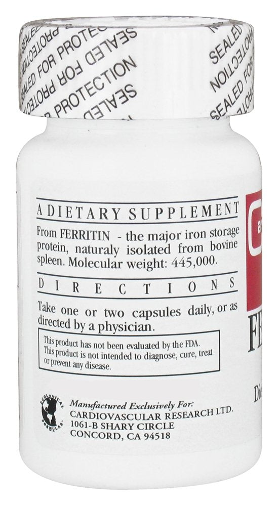 Ecological Formulas Cardio Research Ferritin - 60 Capsules - image 3