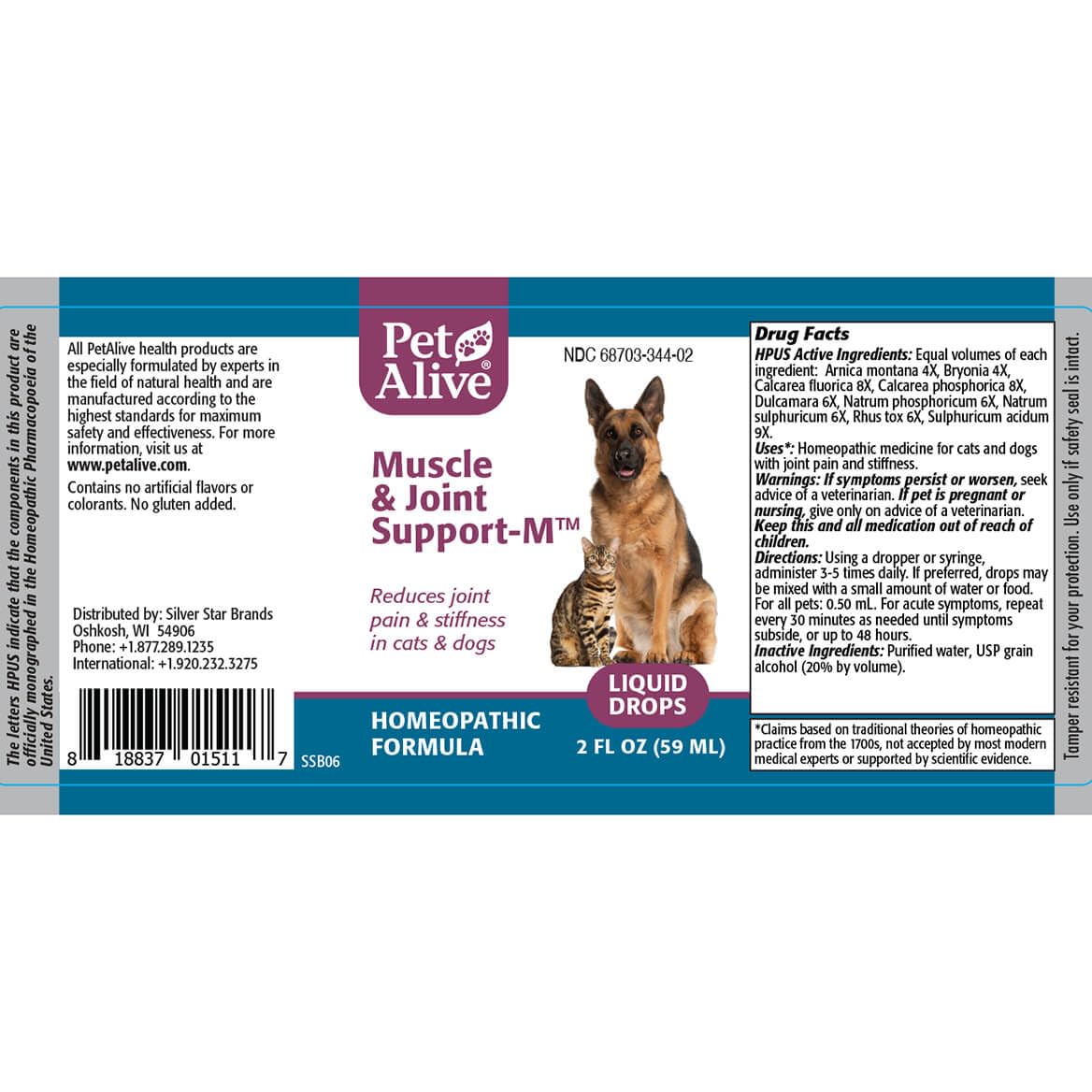 PetAlive Muscle and Joint Support-M - Natural Homeopathic Formula for - image 4