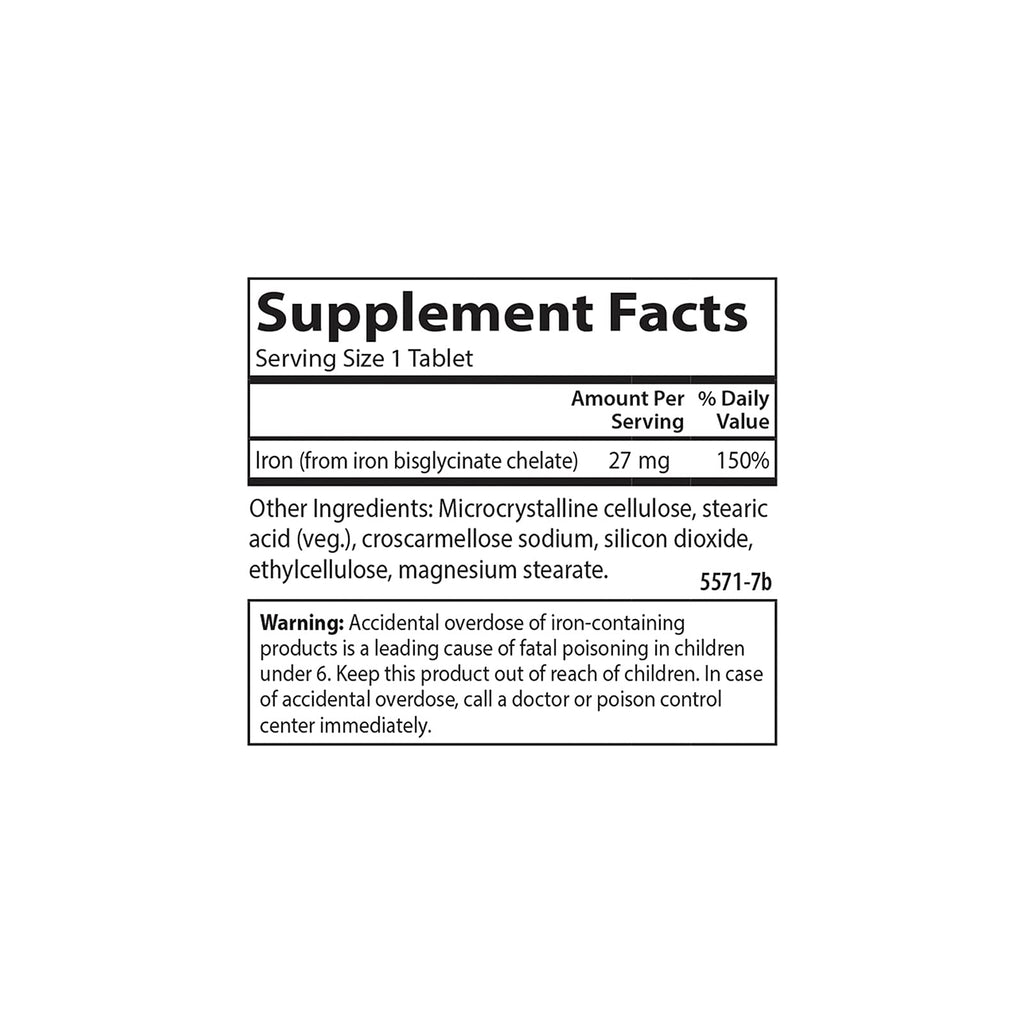 Carlson Chelated Iron 27 mg - 100 Tablets - image 4
