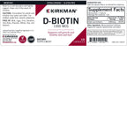 Kirkman Kirkland d-Biotin 1000 mcg Capsules - 120 Capsules - image 3