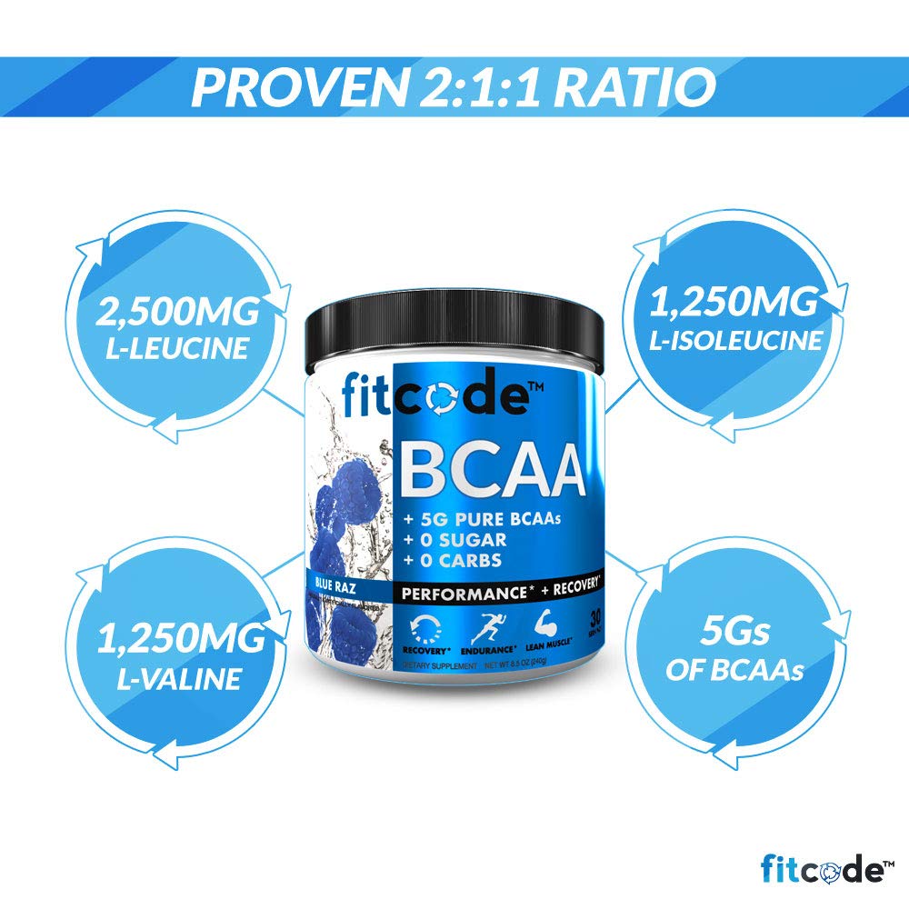 Fitcode Ultra Premium BCAAs 2:1:1 Ratio - 30 Servings - image 3