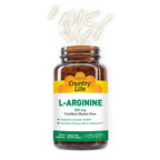 Country Life L-Arginine 500 mg with Vitamin B6 - 200 Capsules - image 5